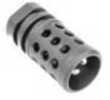 Angstadt Arms AA09FLASHS Flash Hider 9mm Luger 1/2"-36 tpi Black Nitride 4041 Hardened Steel