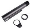 Armaspec Carbine Buffer Tube Kit Includes End Plate and Castle Nut AR-15 Anodized Finish Black