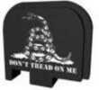 Bastion Slide Back Plate Don't Tread On Me Black and White Fits Glock 43 GL-043-BW-75DTOM