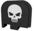 Bastion Slide Back Plate Skull Black and White Fits Glock 43 BASGL-043-BW-BTSKUL