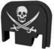 Bastion Slide Back Plate Pirate Swords Black and White Fits All for Glock Except 42 & 43 BASGL-SLD-BW-PIRATE