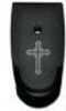 Bastion Magazine Base Plate Cross Black and White Fits M&P Shield 9/40 BASSWSH-S40-BW-CRUCFX