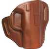 Bianchi Model #57 Remedy Open Top Leather Holster Fits S&W M&P Shield Tan Right Hand 23996