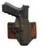 Black Point Tactical Leather Wing OWB Holster Fits Glock 19/23/32 Right Hand Coyote Kydex & Chocolate with 1.75"