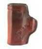 Don Hume H715M Clip-On Holster Inside The Pant Fits Glock 42 Right Hand Brown Leather J167105R