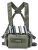 Haley Strategic Partners D3cr Micro Chest Rig Nylon Construction Ranger Green Includes (1) Large Open Pouch (2) Pistol M
