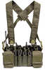 Haley Strategic Partners D3crx Chest Rig Nylon Construction Ranger Green Includes (4) Rifle Magazine Pouches (4) Pistol