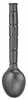 KABAR Krunch Spoon/Straw Survival Tool Black Creamid Polymer Construction