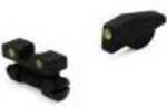 Meprolight 22771 Tru-Dot Night Sight Set Adjustable S&W K/L/N Frame Tritium Green Front/Rear Black