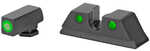 Meprolight Hyper-Bright Fixed Tritium Sights Green/Green Fits Taurus G3C 0465003111
