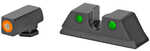 Meprolight Hyper-Bright Fixed Tritium Sights Green/Orange Fits Taurus G3C 0465003131