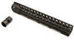 Noveske 5000461 NHR Keymod Handguard 15" Rail 6005A-T5 Aluminum Black Hard Coat Anodized