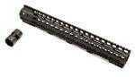 Noveske 5000462 NHR Keymod Handguard 16.7" Rail 6005A-T5 Aluminum Black Hard Coat Anodized