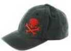 Pipe Hitters Union Skull & Crossbones Hat Black/Red Large/XL PC501BREDLX
