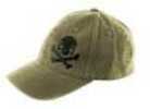 Pipe Hitters Union Skull & Crossbones Hat Olive/Black Small/Medium PC501OSM
