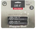 PepperBall Live-X Ball Projectile Red and Black 10 Count Fits TCP Launcher 104-81-0354