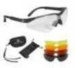 Radians T85RC T-85 Glasses Eye Protection Black Frame Clear/Orange/Amber/Copper/Smoke Polycarbonate Lens 1 Pair Frame/5