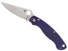 Spyderco C36GPDBL2 Military 2 4" Folding Plain Satin CPM S30V SS Blade, Dark Blue Textured G10 Handle