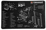 Beck TEK, LLC (TEKMAT) TEKR17XDE Springfield XDE Handgun Cleaning Mat 11'x17"X1/8"