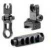 Ultradyne Usa C4 Front & Rear Sight Combo With Mercury Brake Black Sights Fit Picatinny Rails Fits 1/2x28 Threads