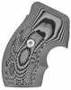 VZ Grips Tactical Diamond Revolver Black/Gray Color G10 Fits S&W J Frame Round Butt
