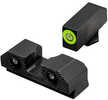 XS Sights GLR201P6G R3D 2.0 Night Sights Fits Glock Black | Green Tritium Green Outline Front Sight Green Tritium Rear S