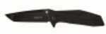 Kershaw 1990 Brawler 3" Folding Tanto Plain Black Oxide 8Cr13MoV SS Blade GFN Handle