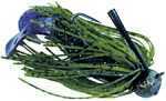 Jewel Football Jig 5/8 Oz Black/ Blue Flash Fj725