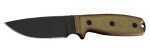 Ontario Knife Co Rat-3 1095 Serrated W/Green Sheath