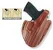 G&G Chestnut Brown Three Slot Pancake Holster 803-94