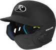 Rawlings Mach EXT Batting Helmet-Black-JR-RH