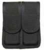 Double Pistol Magazine Case Row Black