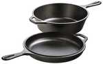 Lodge 10 3/4in Cast Iron Combo Cooker Pre-seasoned 3.2 Qt