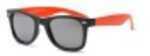 Real Kids Blk Frame/Neon Orange Temples Silver Mirror 10+