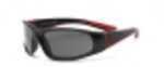 Real Kids Black/Red Flex Fit Smoke Lens 7+ Sunglasses