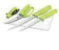 Kilimanjaro 5 Piece Fishing Knife Set With Cutting Board