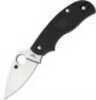 Spyderco C127PBK Urban Leaf 2.61" N690Co Stainless Steel Drop Point Fiberglass Reinforced Nylon Black