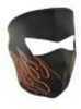 ZANheadgear Neoprene Full Mask - Orange Flame Md: WNFM045
