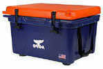 ORCA 26 Quart Orange Lid And Navy Bottom Cooler