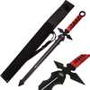 Fantasy Master Short Blade Sword 26in Overall With Red Handle