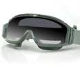 Bobster Alpha Ballistics Goggles Z87-Green Frame-2 Lenses