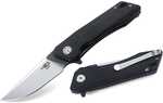 Bestech Thorn Folder 4.3 in Satin Plain Black G-10 Handle