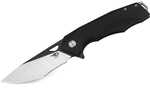 Bestech Toucan Folder Blk SW/Satin Plain Black G-10 Handle