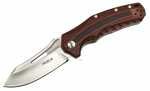 Proelia TX020 Folder 4in Silver Drop Blade Black/Red G-10