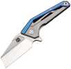 Artisan Ravine Folder 2.83 in M390 Blade Blue Titanium Handle