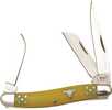 Cattleman Stockman 2.5 in Blade Yellow Delrin Handle