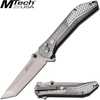 MTech USA Folder 3.25 in Blade Gray Aluminum Handle