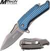 MTech Assisted 2.5 in Blade Blue Aluminum Handle