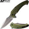 Mtech Folder 3.25 in Blade Green Aluminum Handle