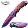 Femme Fatale Assisted 3.0 in Blade Rainbow Stainless Handle